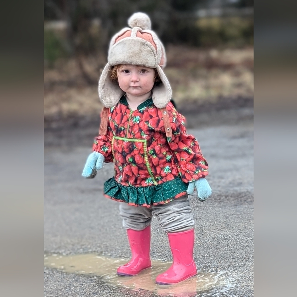 Alaskan Kuspuq Handmade traditional Style Strawberry 6m-18m